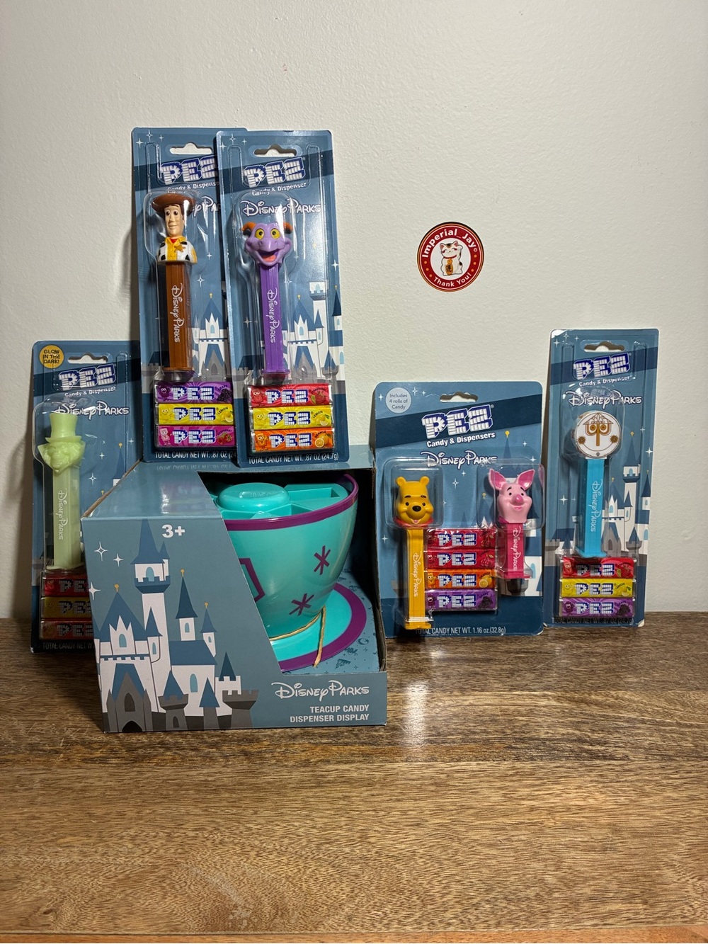 Disney Parks Teacup Pez Holder Bundle